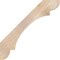 Ekena Millwork 3 1/2"W x 38"D x 38"H Olympic Smooth Knee Brace, Douglas Fir BRC04X38X38OLY00SDF - alternate 2